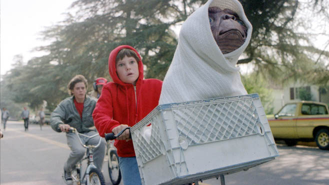 Escena de la película ET